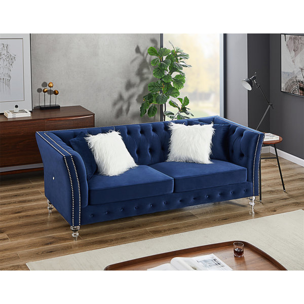 Rosdorf Park Jemena Tufted loveseat,love seat,velvet sofa,couch,couches